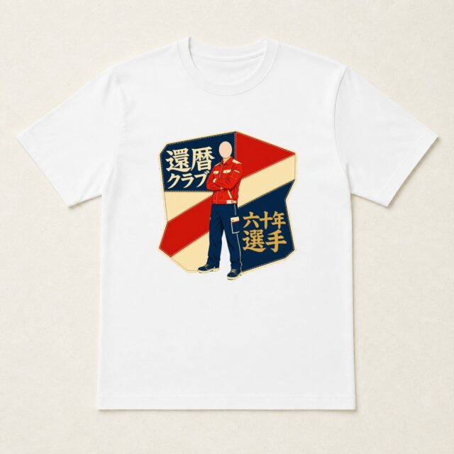 顔写真でつくる還暦Tシャツ「還暦クラブ 六十年選手」