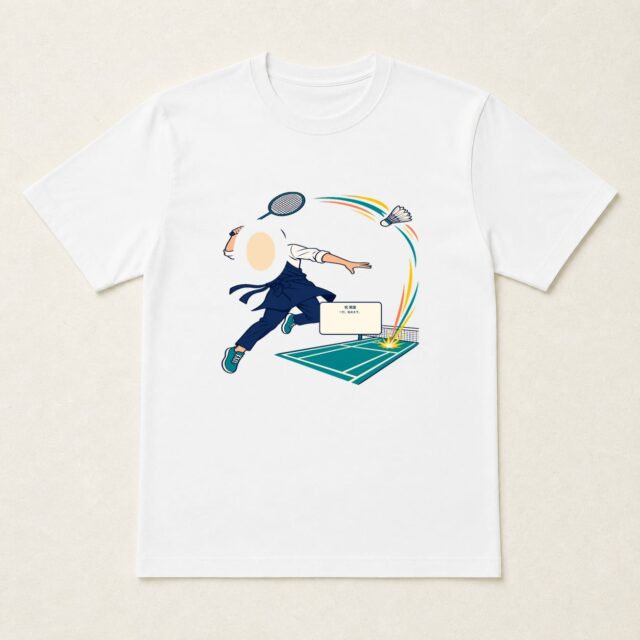 顔写真でつくる開業祝いTシャツ「一打、始めます。」
