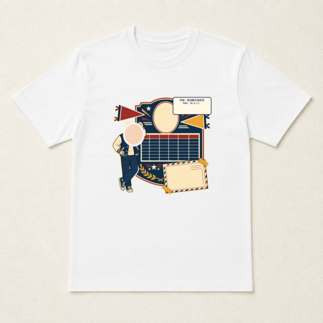 顔写真でつくる卒部・部活動引退記念Tシャツ「記録に、残しました。」