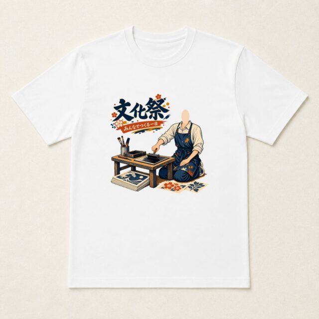 顔写真でつくる文化祭・学園祭記念Tシャツ「みんなで刷った、今日の一枚」