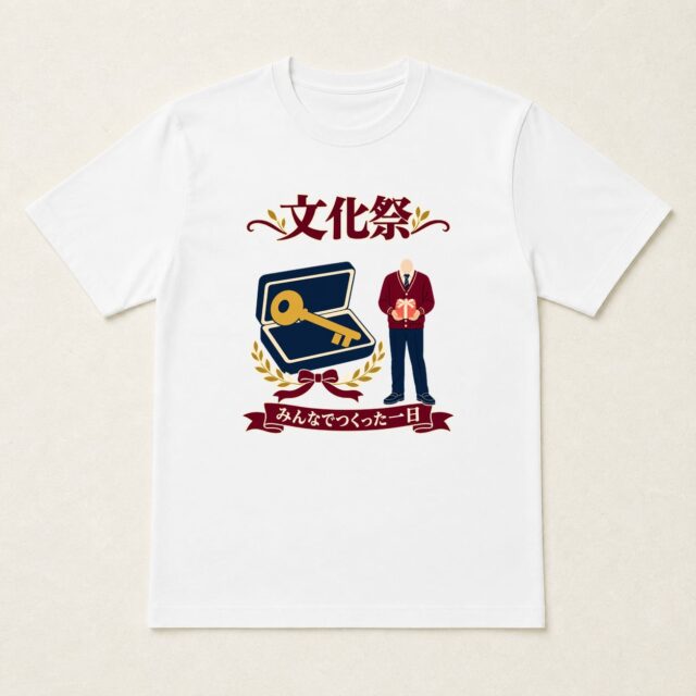 顔写真でつくる文化祭・学園祭記念Tシャツ「みんなで開いた、特別な一日」