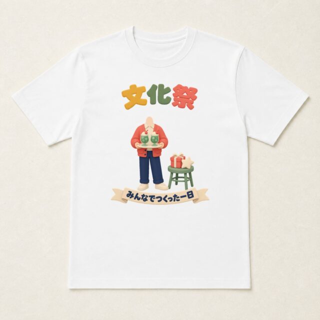 顔写真でつくる文化祭・学園祭記念Tシャツ「今日の思い出を、ひと息に」