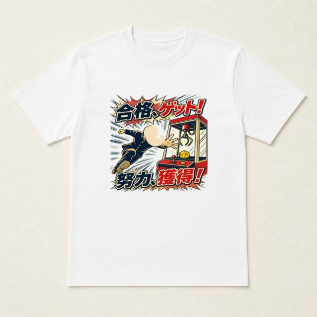 顔写真でつくる合格祝いTシャツ「合格、ゲット！」