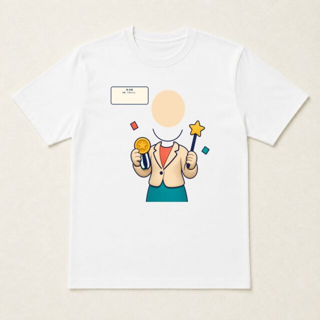 顔写真でつくる合格祝いTシャツ「合格、できました。」