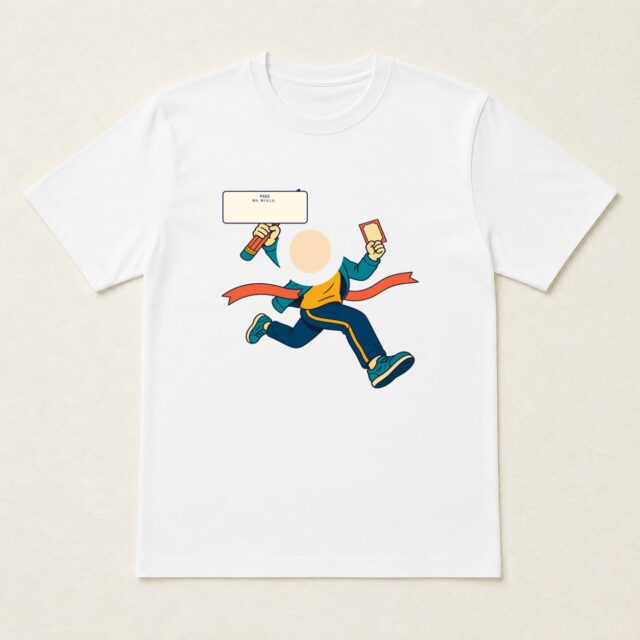 顔写真でつくる合格祝いTシャツ「努力、実りました。」