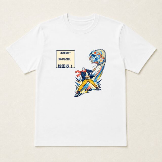 顔写真でつくる家族旅行記念Tシャツ「旅の記憶、総回収！」