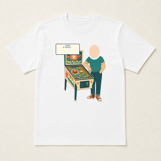 顔写真でつくる父の日Tシャツ「星、弾ませます。」