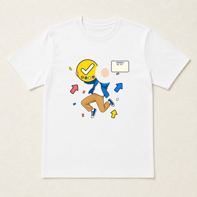 顔写真でつくる初釣果記念Tシャツ「初回、成功！」