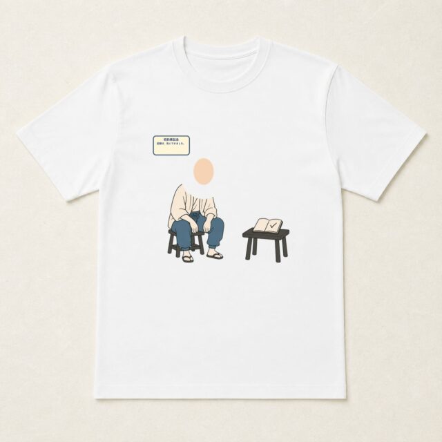 顔写真でつくる初釣果記念Tシャツ「記録は、先にできました。」