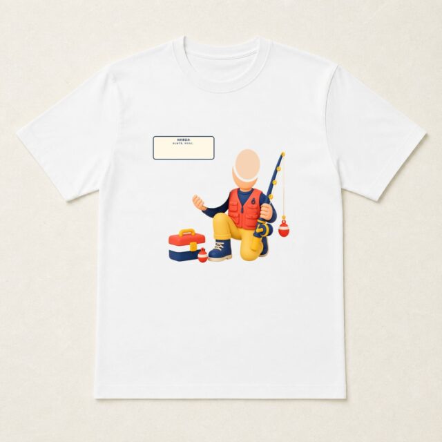 顔写真でつくる初釣果記念Tシャツ「はじめてを、かたちに。」