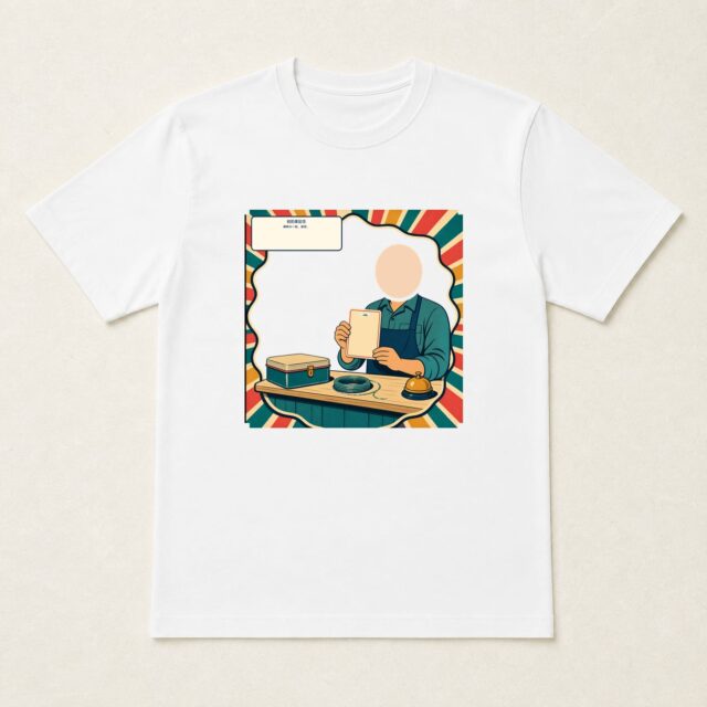 顔写真でつくる初釣果記念Tシャツ「湖畔の一枚、保存。」