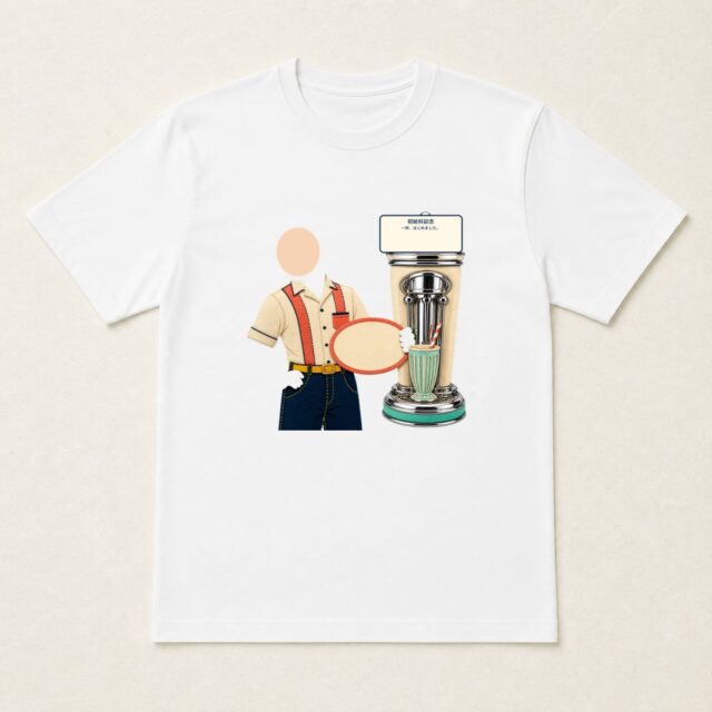 顔写真でつくる初給料記念Tシャツ「一杯、はじめました。」
