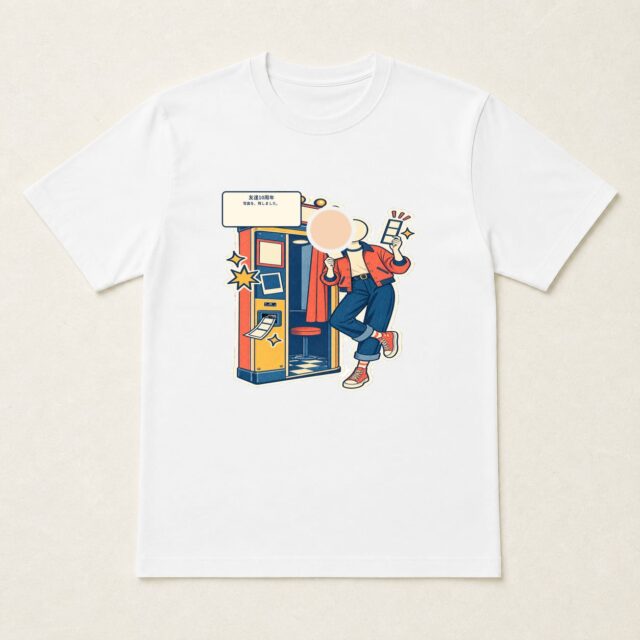 顔写真でつくる友達10周年Tシャツ「写真を、残しました。」