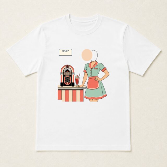 顔写真でつくる百寿Tシャツ「音を、続けます。」