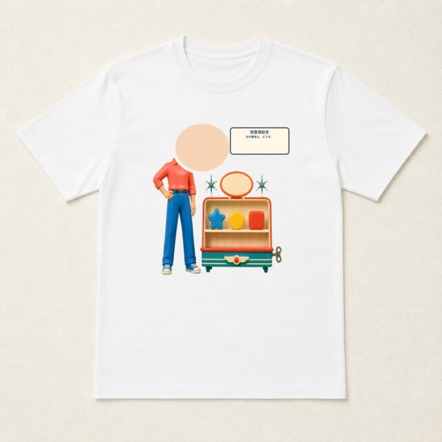 顔写真でつくる初登頂記念Tシャツ「次の景色も、どうぞ。」
