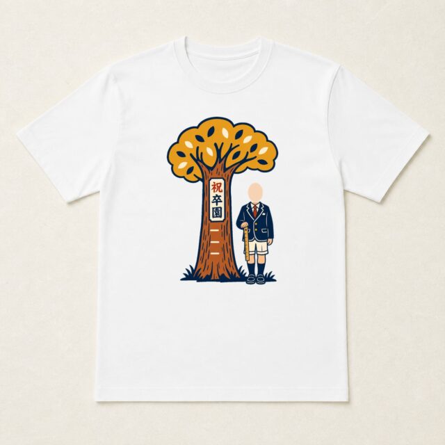 顔写真でつくる卒園祝いTシャツ「大きくなったね」