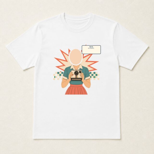 顔写真でつくる母の日Tシャツ「一枚、残します。」