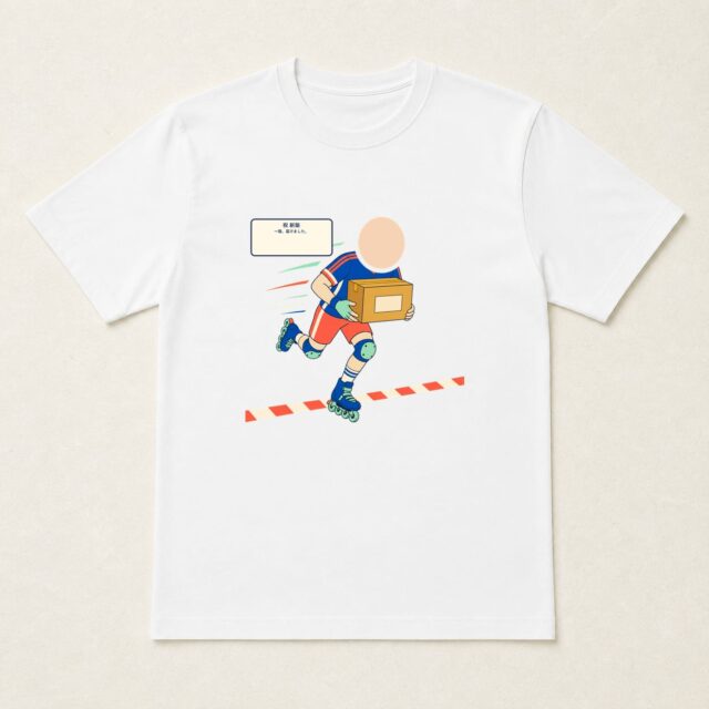 顔写真でつくる新築祝いTシャツ「一箱、届けました。」