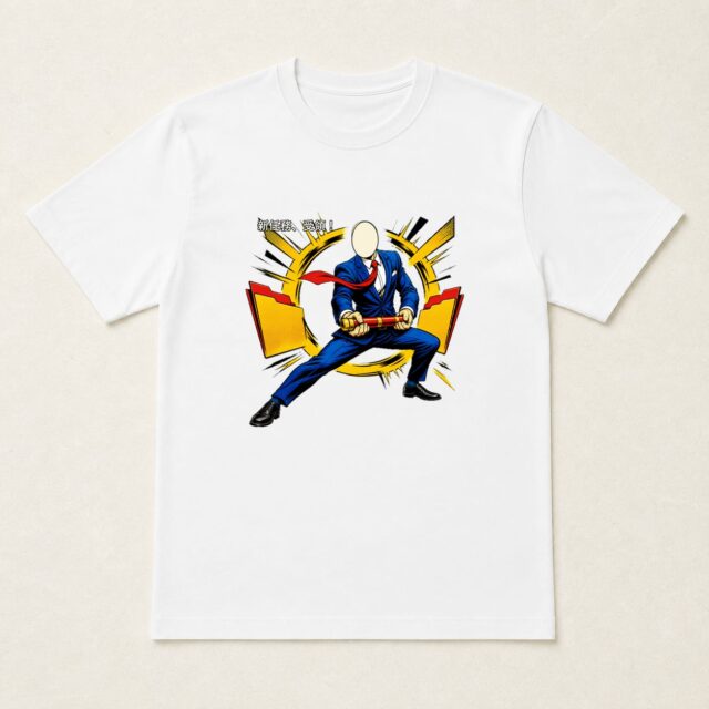 顔写真でつくる昇進祝いTシャツ「新任務、受領！」