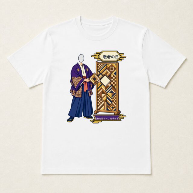 顔写真でつくる敬老の日Tシャツ「重ねた日々へ、ありがとう。」