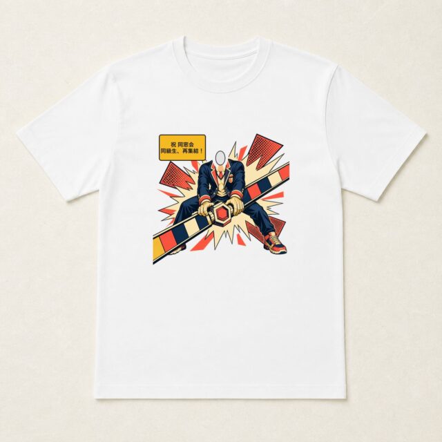 顔写真でつくる同窓会記念Tシャツ「同級生、再集結!」