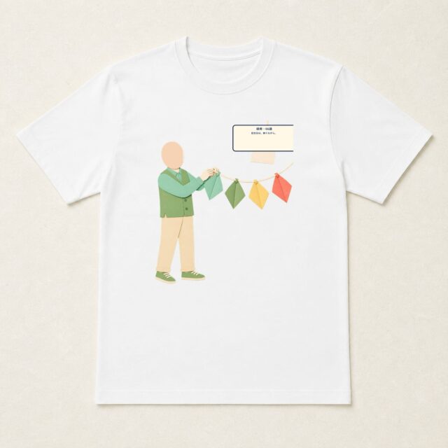 顔写真でつくる交際1周年記念Tシャツ「記念日は、飾りながら。」