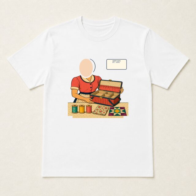 顔写真でつくる傘寿Tシャツ「糸で、つながる。」