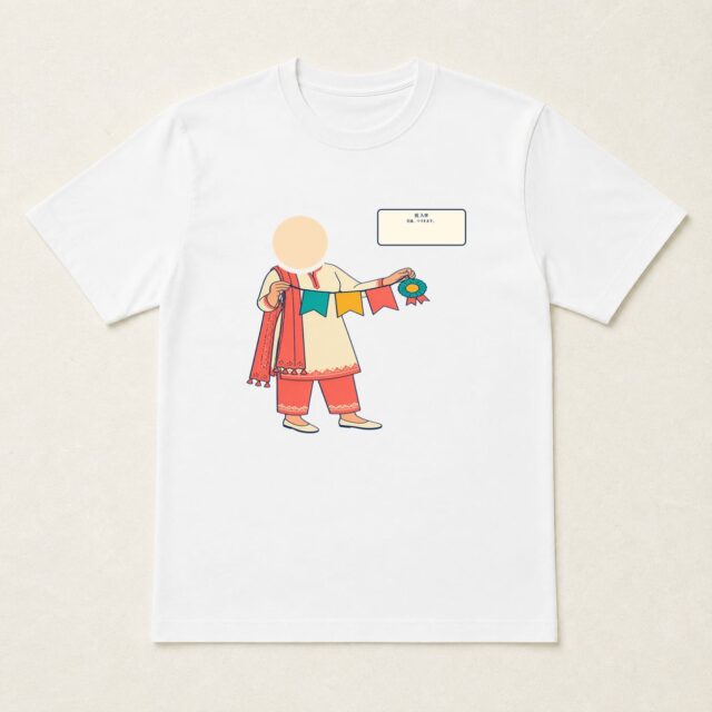 顔写真でつくる入学祝いTシャツ「花道、つづきます。」