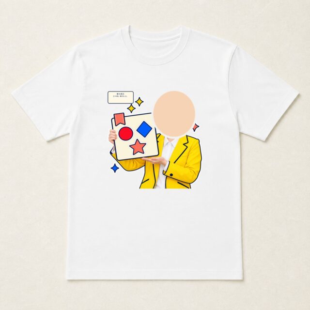 顔写真でつくる七五三Tシャツ「三つの色、掲げました。」