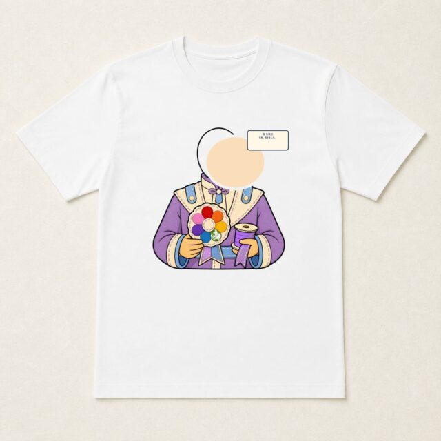 顔写真でつくる七五三Tシャツ「七色、咲きました。」