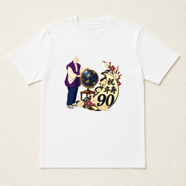 顔写真でつくる卒寿Tシャツ「九十の星めぐり」