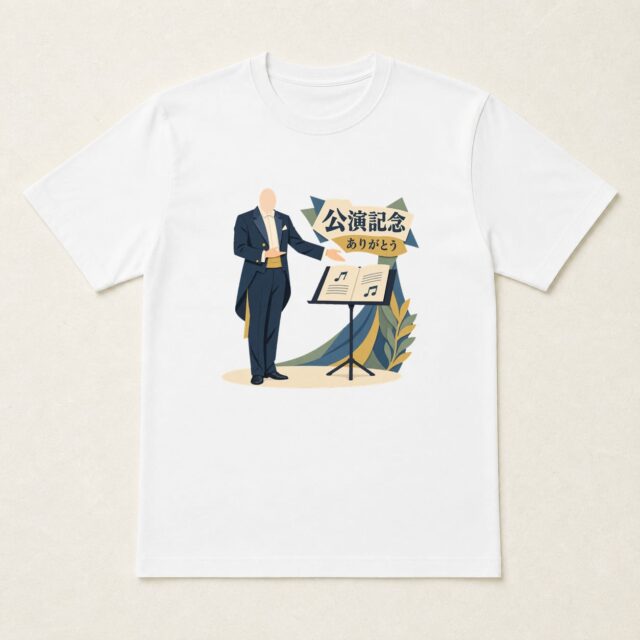 顔写真でつくる発表会・公演記念Tシャツ「一頁ずつ、舞台へ」