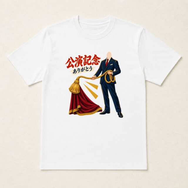 顔写真でつくる発表会・公演記念Tシャツ「幕の先で、会いましょう」