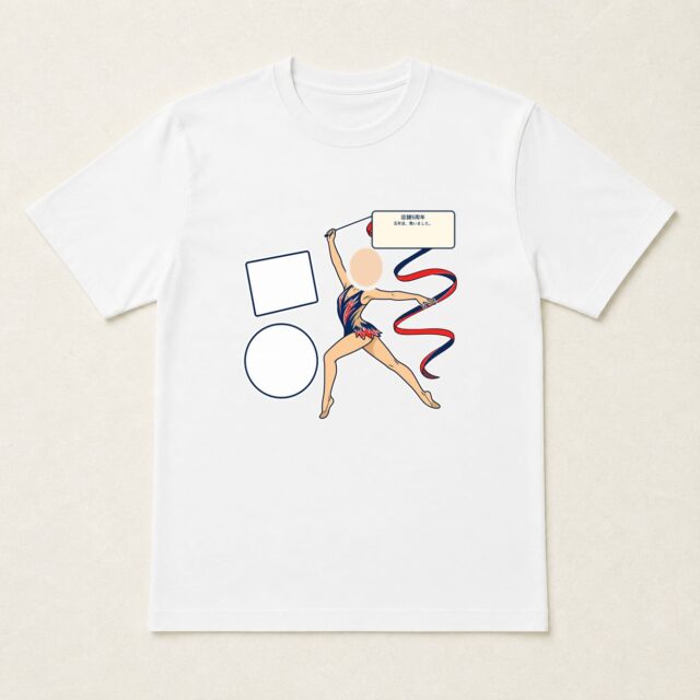 顔写真でつくる店舗5周年Tシャツ「五年目、舞いました。」