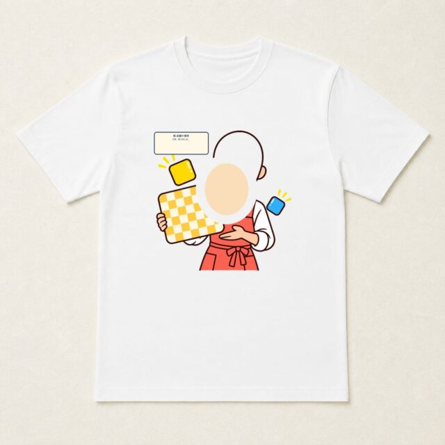 顔写真でつくる店舗10周年Tシャツ「十年、彩りました。」
