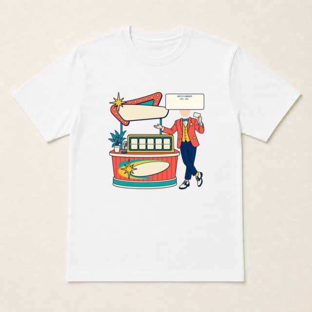 顔写真でつくる来店1万人達成記念Tシャツ「仲間と、歓迎。」