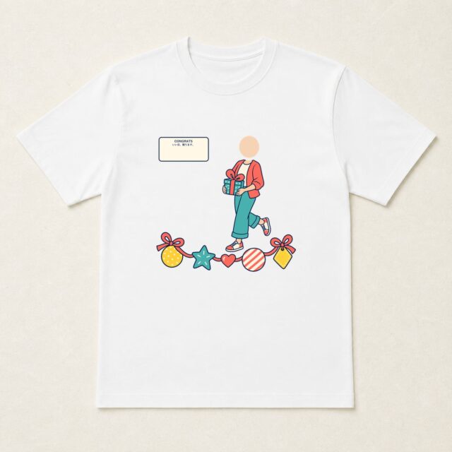 顔写真でつくる結婚祝いTシャツ「いい日、贈ります。」